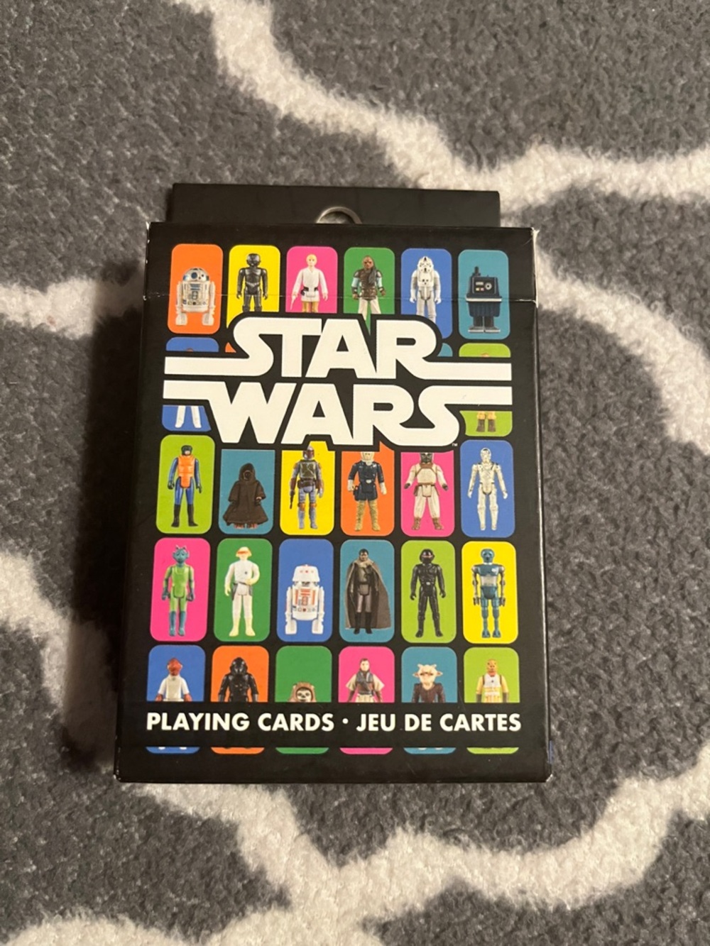 Star Wars Playing Cards - Black Box with Bright Multicolor Panels